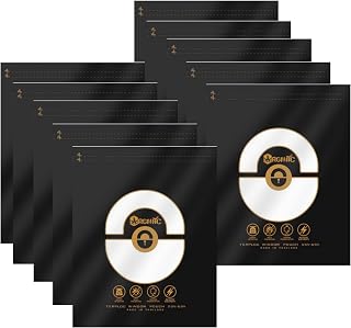 10 Bags Curing Dried Herbs Storage Lock & Seal - Sz 7.8” x 10.2” x 4.7” inch - 58%-62% Rh 2-way Humidity Control, Heat Sealable, Resealable, Smell-Proof, (Small: 4 oz (1/4 lb))