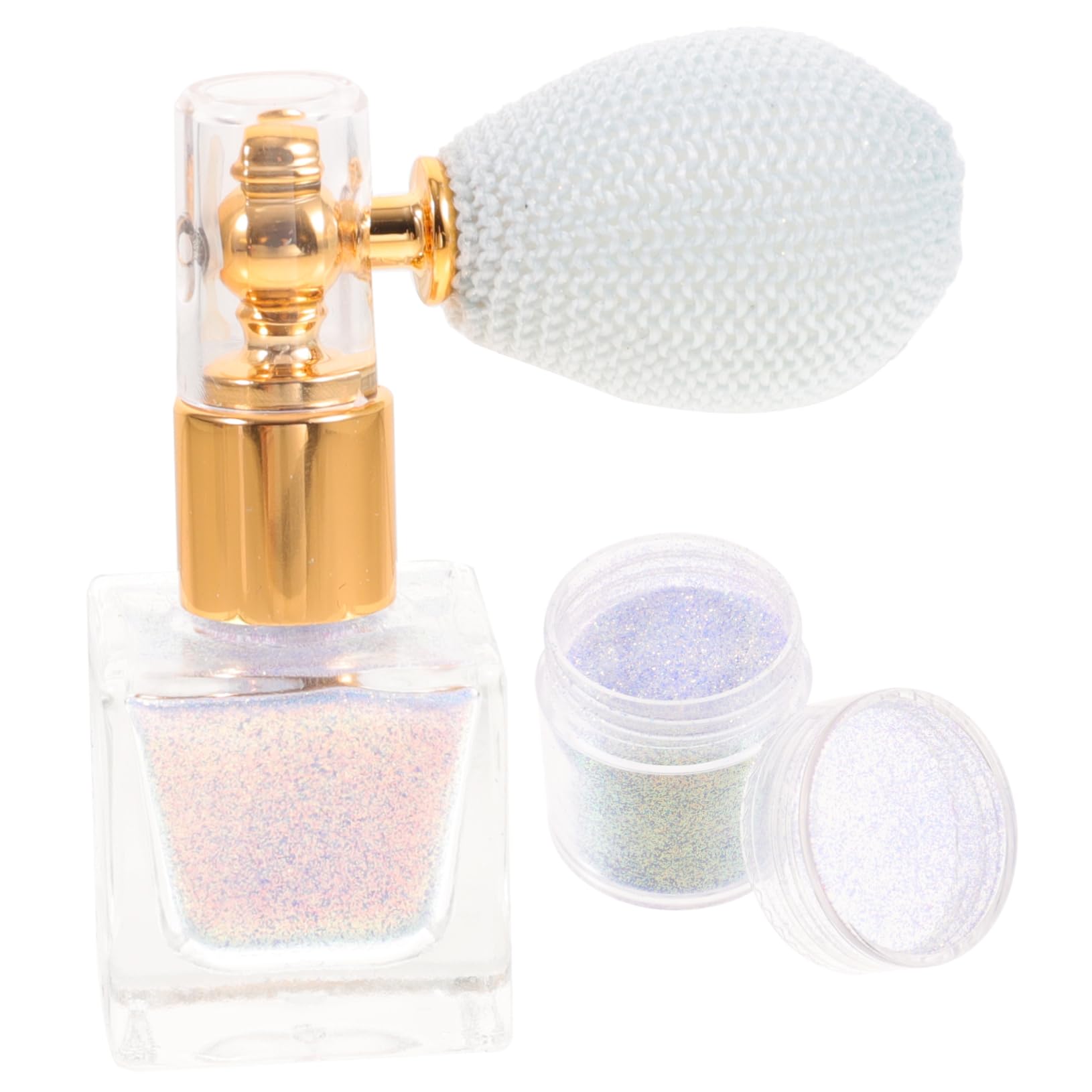 HAPINARY Glitter Spray for Hair 2-Pack Body Glitter Makeup Highlighter Face Glitter Makeup Spray Paint Compact and Portable Spray Bottle