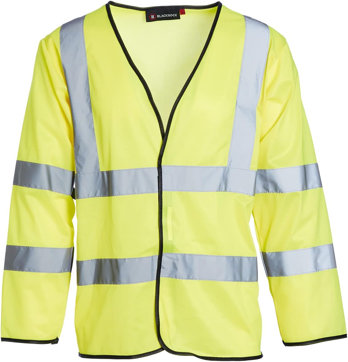 Blackrock Hi Vis Long Sleeve Vests Yellow, Reflective High Vis Jackets, Hi Viz, Work Utility & Safety Clothing, Neon Clothes, Running, Jacket, Hivisible, Security, PPE, Fluorescent - Size Small