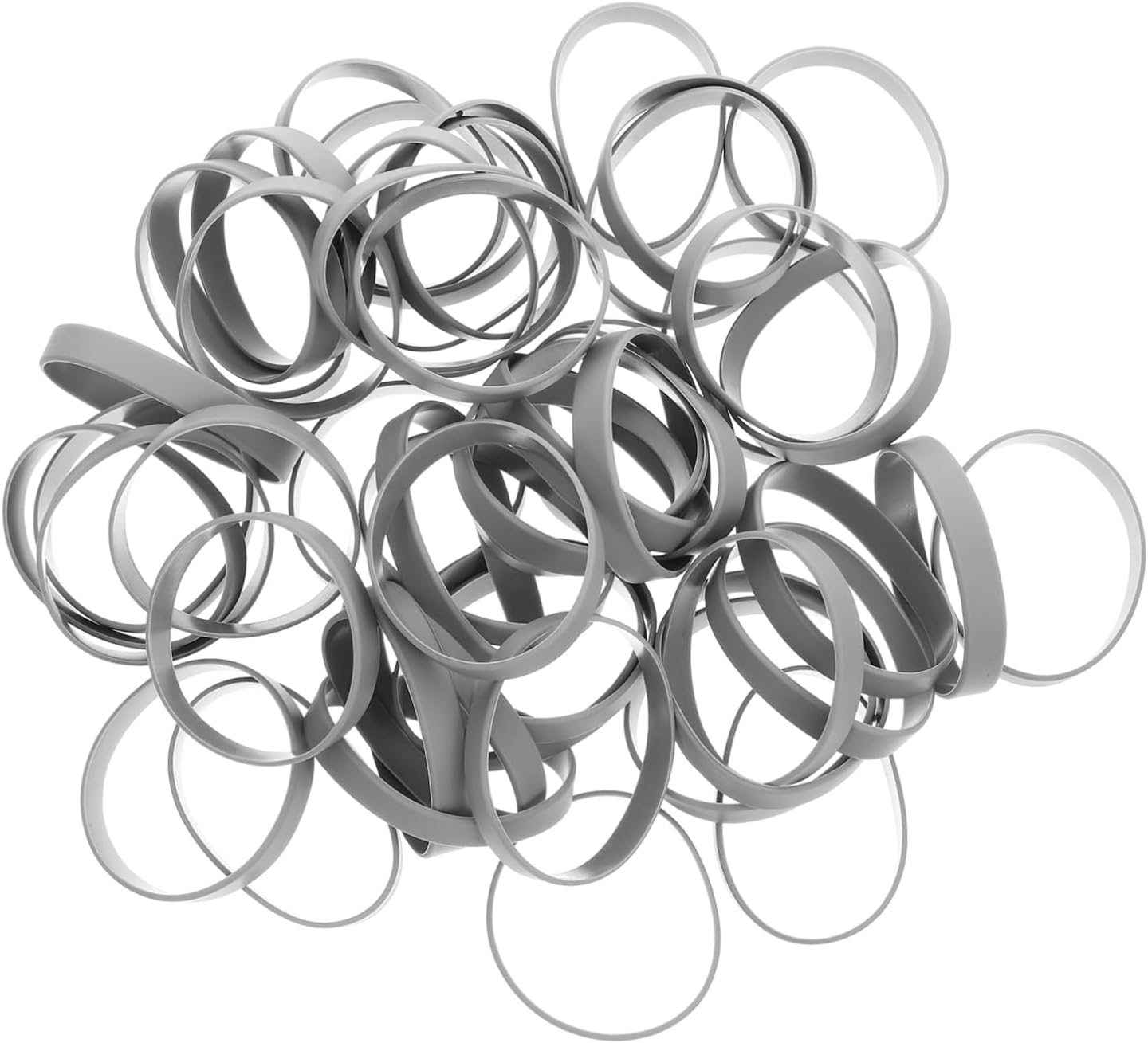 balacoo 150pcs Elastic Silicone Wrist Bands Comfortable Stretchy Bracelets for Women Men Bulk Pack for Parties Events