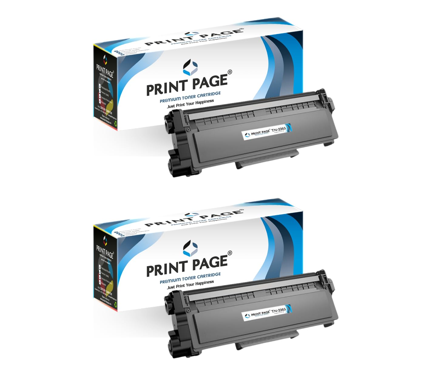 Print Page TN-2365 Toner Cartridge Compatible for Printers HL-L2321D, L2361DN, L2366DW, L2320d, DCP-L2541DW, L2520D, MFC-L2701D, L2701DW (TN-2365 - Set of 2)