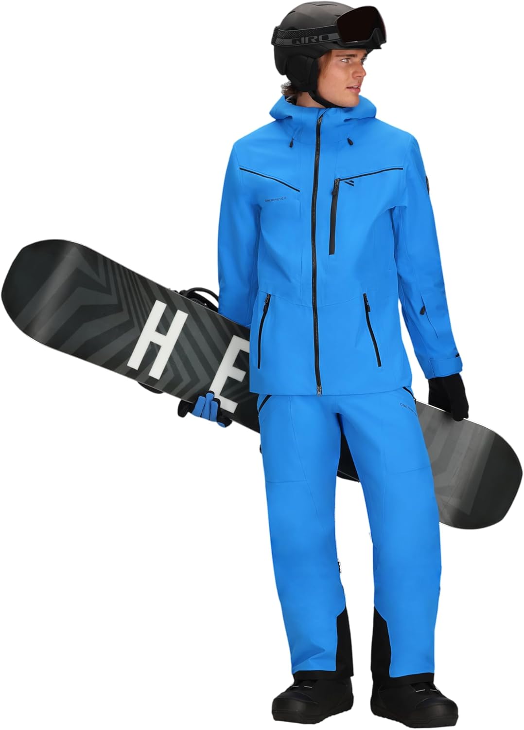 Obermeyer Foraker Shell Jacket For Men - Attached Hood and Long Sleeves and Adjustable Cuffs, Chic and Comfy Jacket