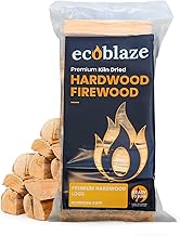 Ecoblaze Kiln Dried Firewood Logs 8.5kg Bag, Fire Logs, Firewood, Kindling Wood, Fire Pits & Pizza Oven Wood - High Heat Log For BBQ, Hardwood Woods for Wooden Burner - Eco-Friendly and Sustainable