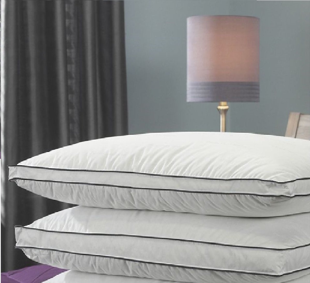 Viceroy Bedding White Single 100% Siberian Goose Down Pillow By Viceroybedding