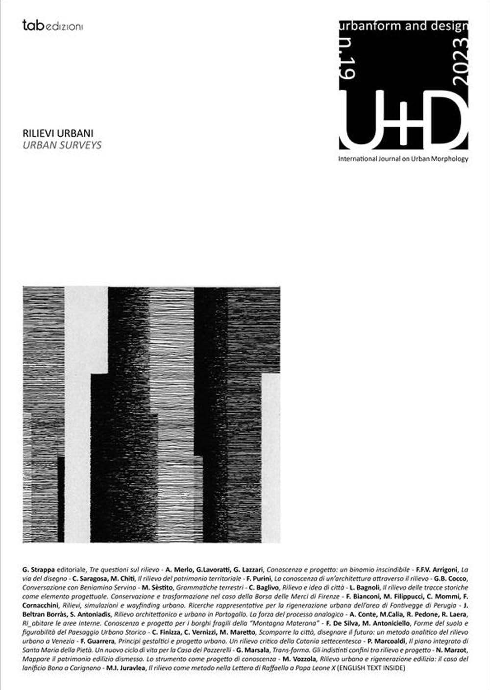 U+D Urbanform and design Vol 19 livre morphologie urbaine