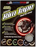 Vista 2 de customTAYLOR33 (Todas las Vehículos Cintas de Seguridad Reflectantes de Alta Intensidad para Llantas, Blancas/Plateadas/Cromadas