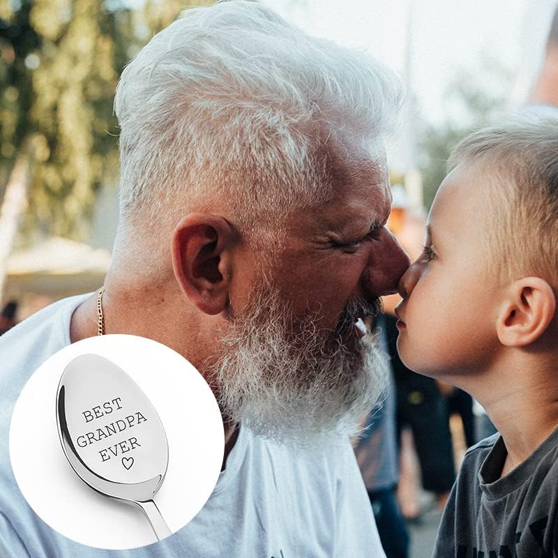 Miniatura 6 de Regalo de cuchara para el mejor abuelo del mundo, regalos para el día del padre para hombres, ideas de regalo para el día del padre para nietos a