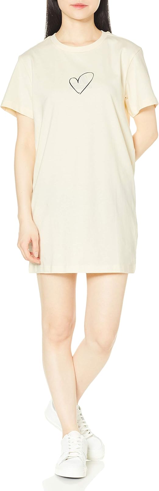 Amazon アディダス ワンピース ロゴ Tシャツワンピース Jkw67 レディース フィットネス トレーニング レディース 通販