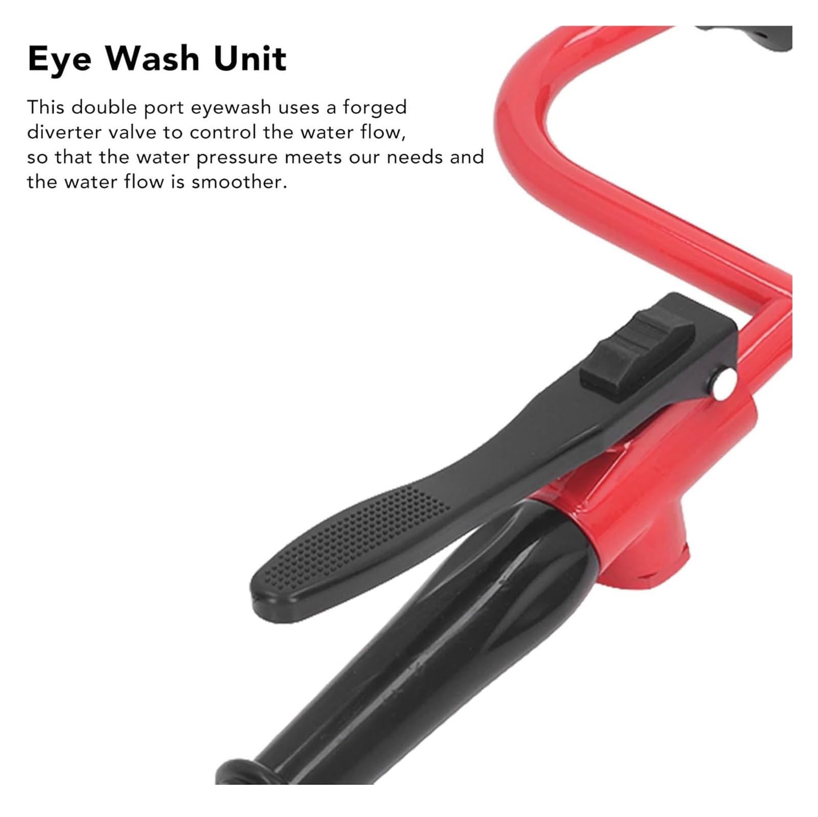 Station de lavage oculaire portable, station de lavage oculaire montée sur robinet à haut débit, avec conception à double porte hermétique, adaptée aux laboratoires et aux bureaux
