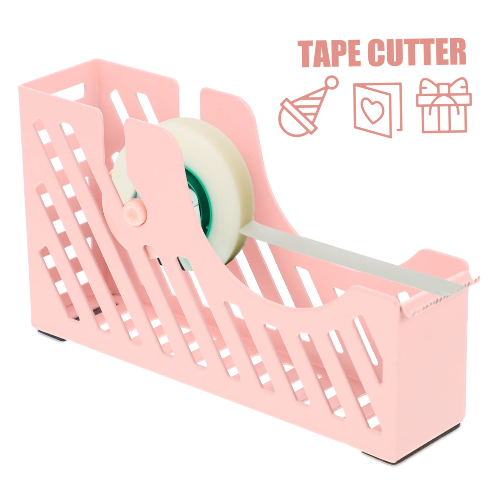 3pezzi Dispenser Per Nastro Adesivo Tavolo Cutter Compatto Per Ufficio e Casa Stabile Per Taglio Facile e Nastro Adesivo e Masking Tape