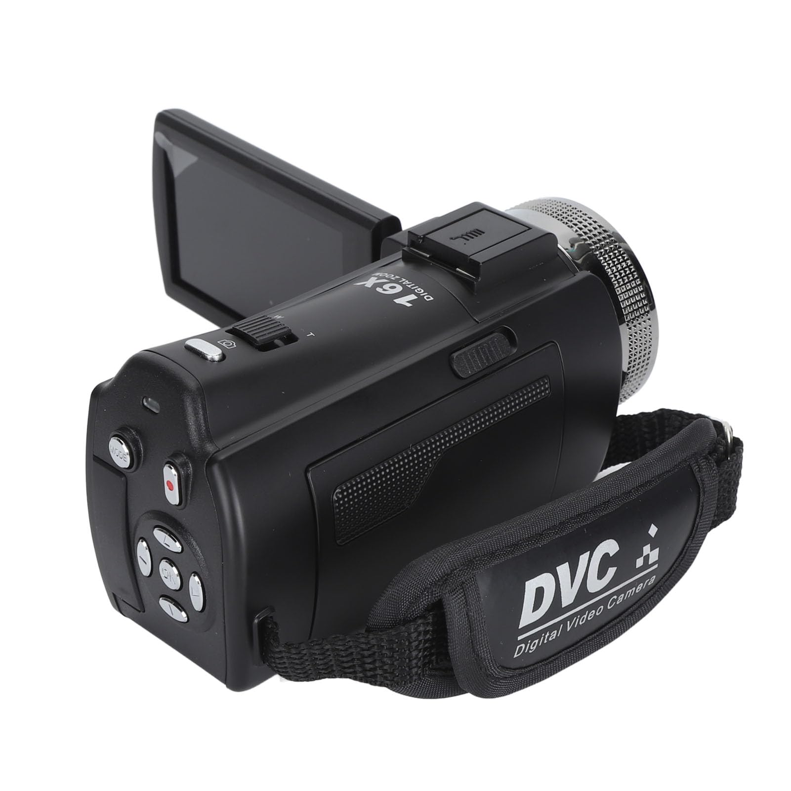 Videocamera Handycam con Registrazione Video HD, Schermo LCD TFT da 30 MP 1080P HD da 3 Pollici Zoom 16x Videocamera per Vlogging con Visione Notturna con Microfono Supporto per