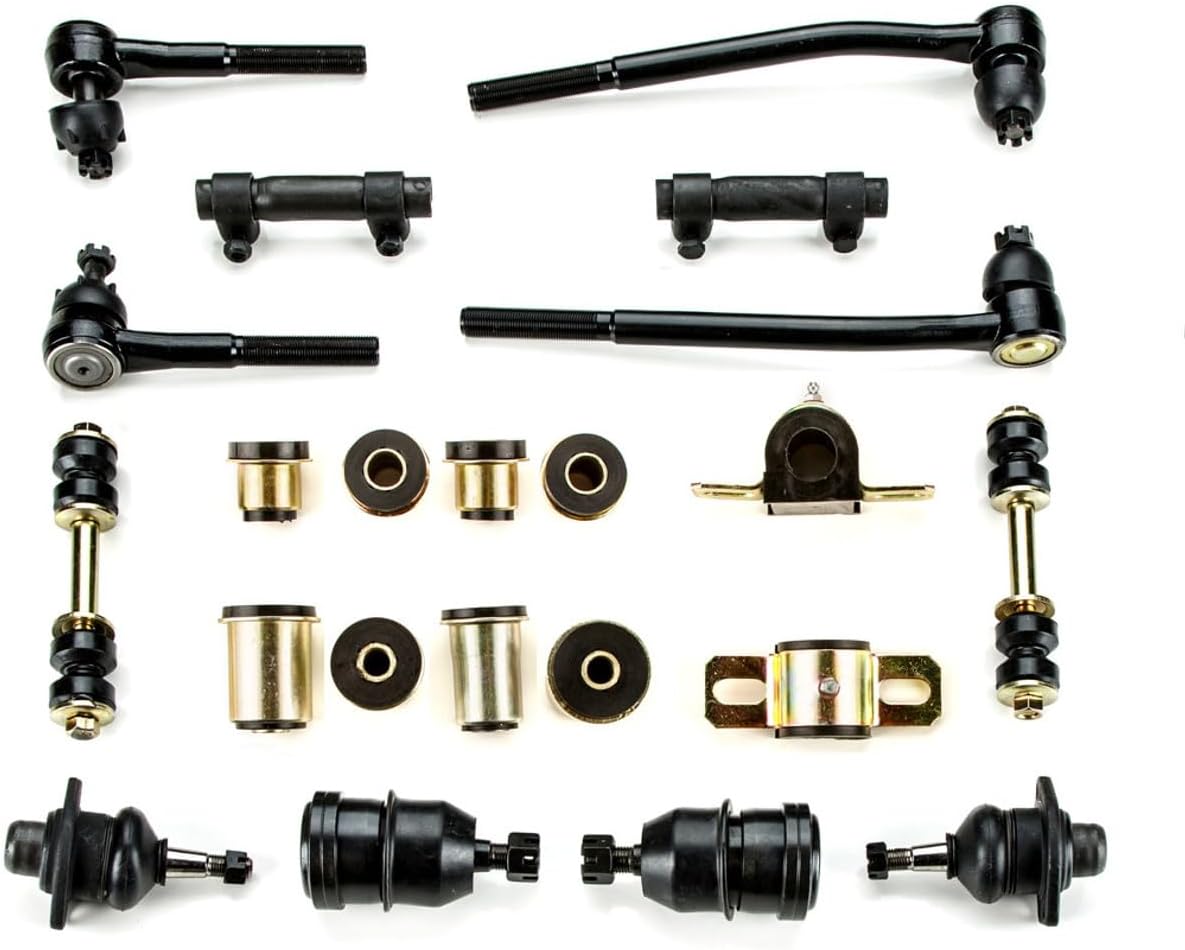A-RESTO-PARTS Black Polyurethane Front End Suspension Rebuild Kit Compatible with Pontiac Firebird/Trans Am OEM Spec Replacements (YEARS: 1972-1973 Master Kit)