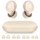 Ear Plugs for Sleeping Noise Cancelling, 45dB for Noise Reduction, Noise-Reducing Earplugs for Sleeping, Concerts, Shooting, Travel, Work, Silicone Hearing Protection Earplugs with Case, Beige