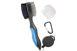 Retractable Zip-line Golf Brush with Metal Buckle