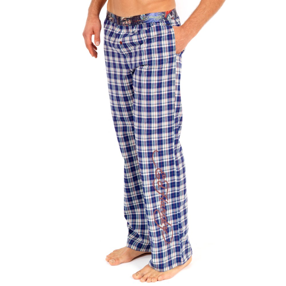 Ed Hardy Men's Woven Sleep Pant-Pirate