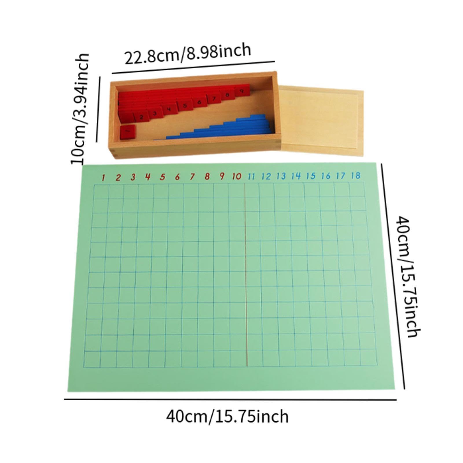 Colcolo Tablero de división de multiplicación, Suma, resta, Regalos para Escuela en casa, Juego de Mesa Educativo, Material matemático para niños, Tablero Adicional