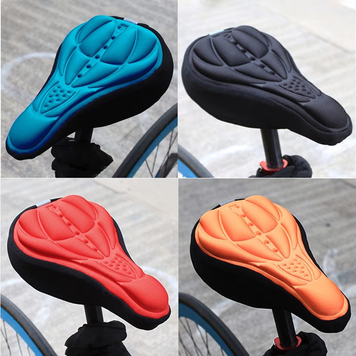 【匿名配送】自転車サドルシート パッド交換用 ソフトスポンジ Amazon | サドル 自転車用サドル お尻が痛くない 自転車サドル