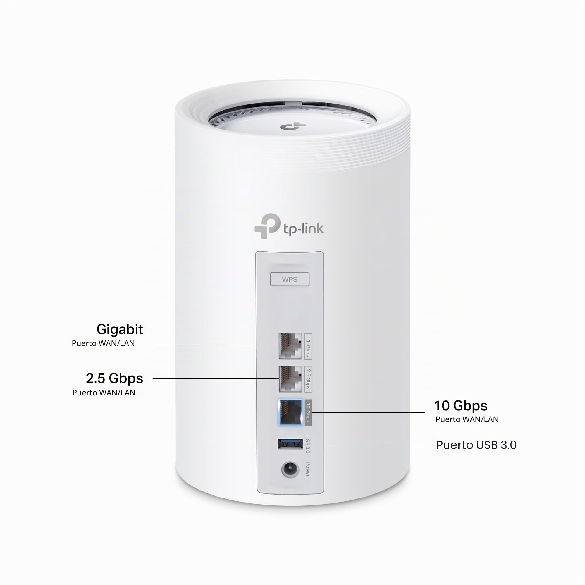 TP-Link Deco BE68(2-Pack) - Sistema WiFi 7 Mesh, BE14000, tribanda, 540 m² | Cobertura WiFi para Toda la Casa. Red Unificada. Puertos 10G. Control Parental. App Deco.