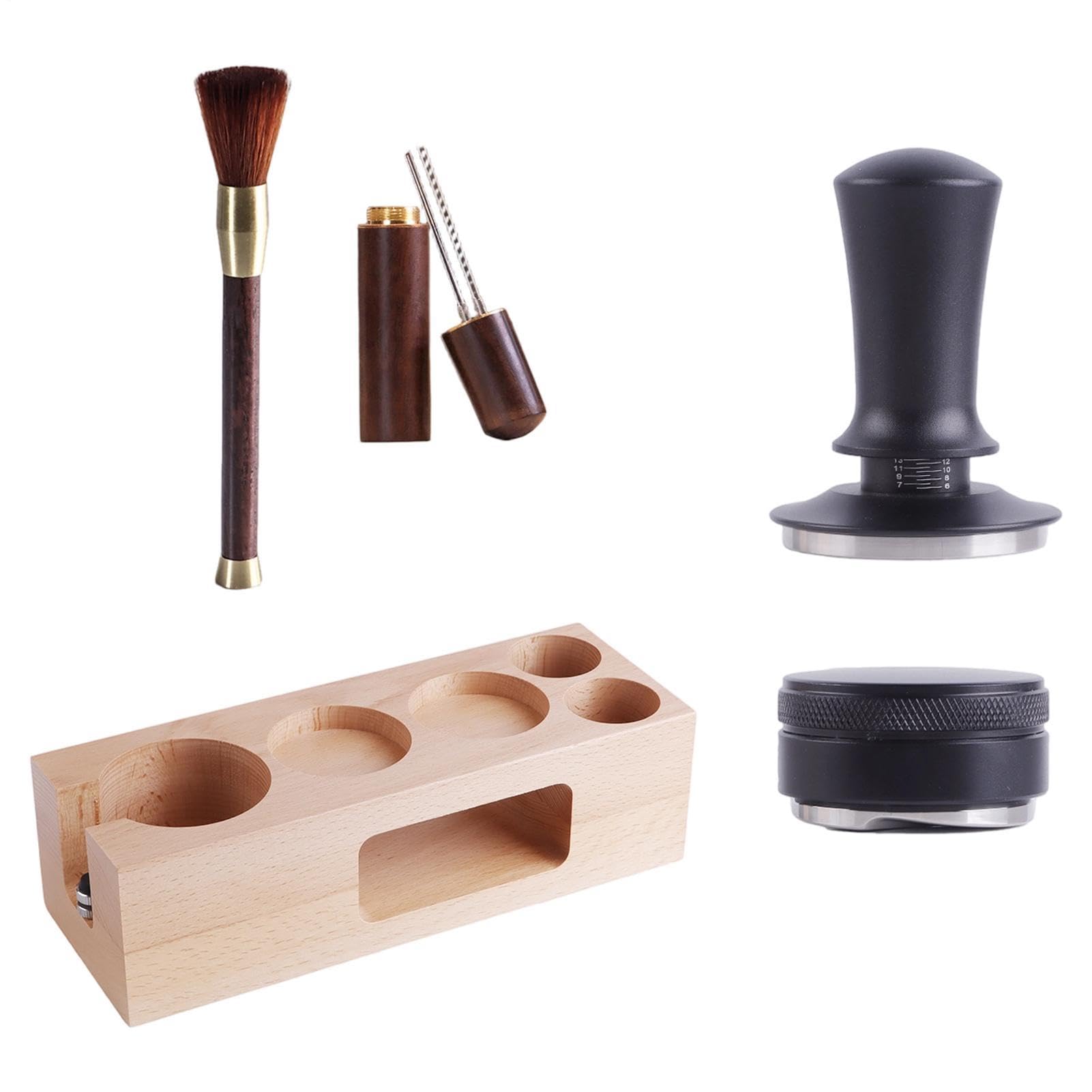 Juego De Apisonado De Café Piezas Herramienta Universal Ergonómica y | Set De Accesorios De Tamper Para Café para hogar estudio barra mostrador tienda oficina y cafetería