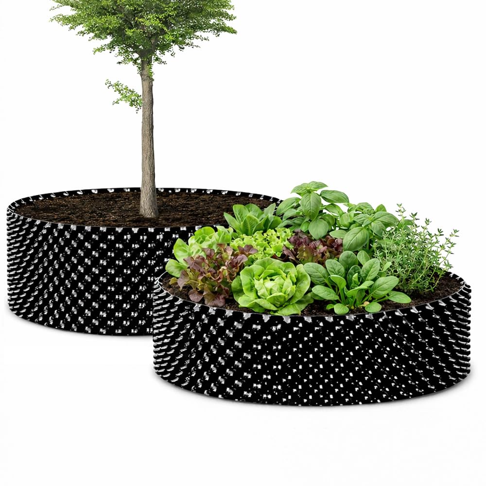 RooTrimmer Air Pruning Containers, New Plastic Nursery Pot for Fruit Vegetable, 240 Gallon, Black