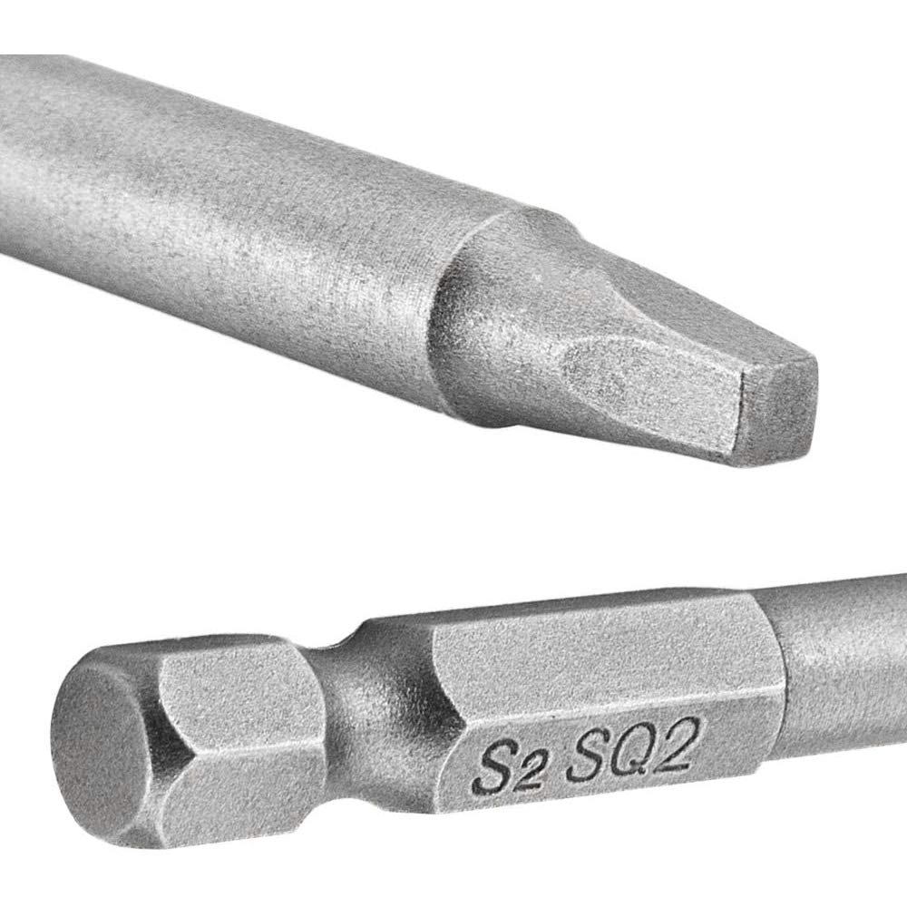 Bestgle Jeu De 9 Embouts Tournevis Tête Carrée Magnétique - SQ1 SQ2 SQ3 - 6.35mm Pour Perceuse