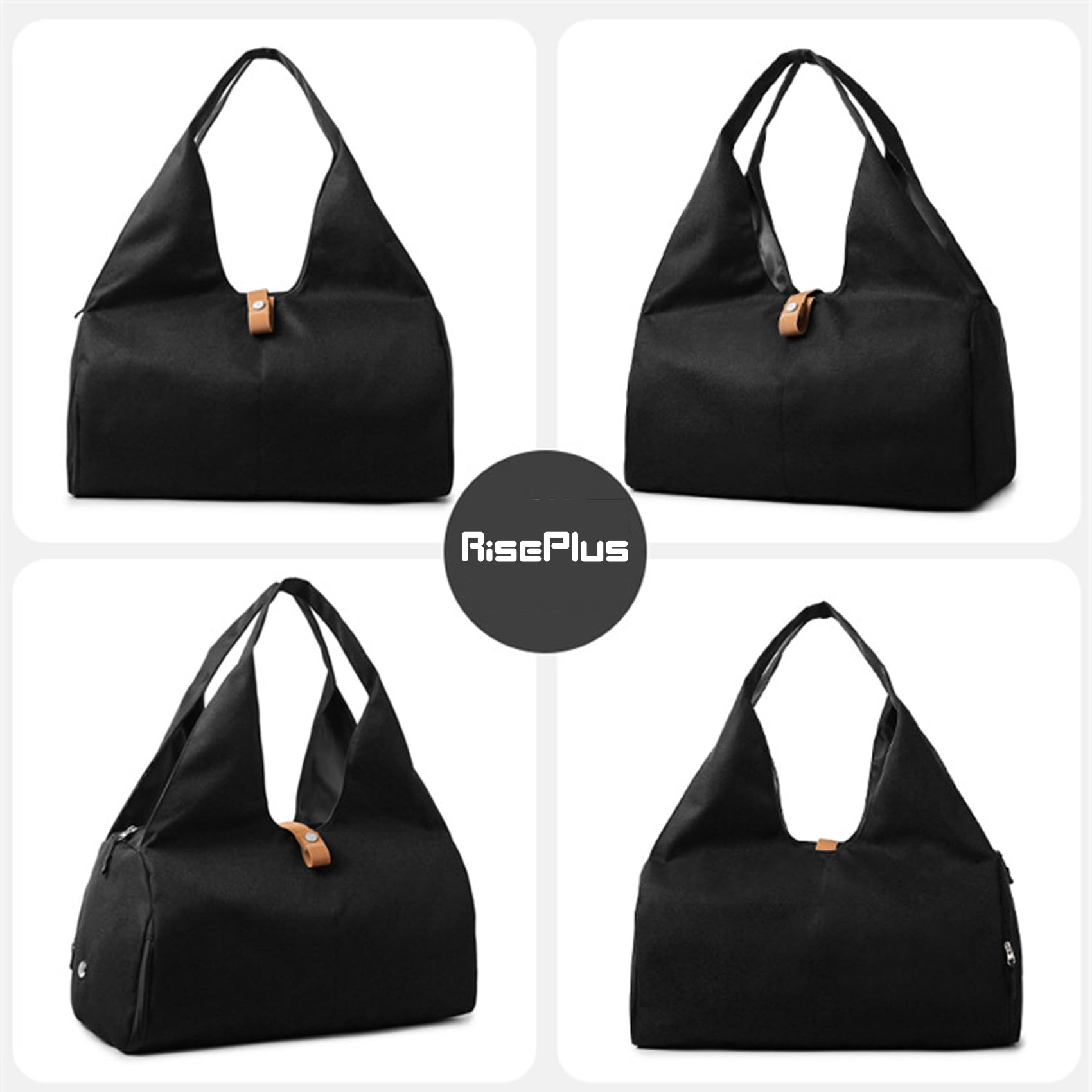 Borsa Palestra Donna Uomo con Porta Tappetino Yoga – Borsone Palestra con Scomparto Scarpe & Sacca Impermeabile, Borsa Yoga Fitness Pilates Borsone da Viaggio 32L