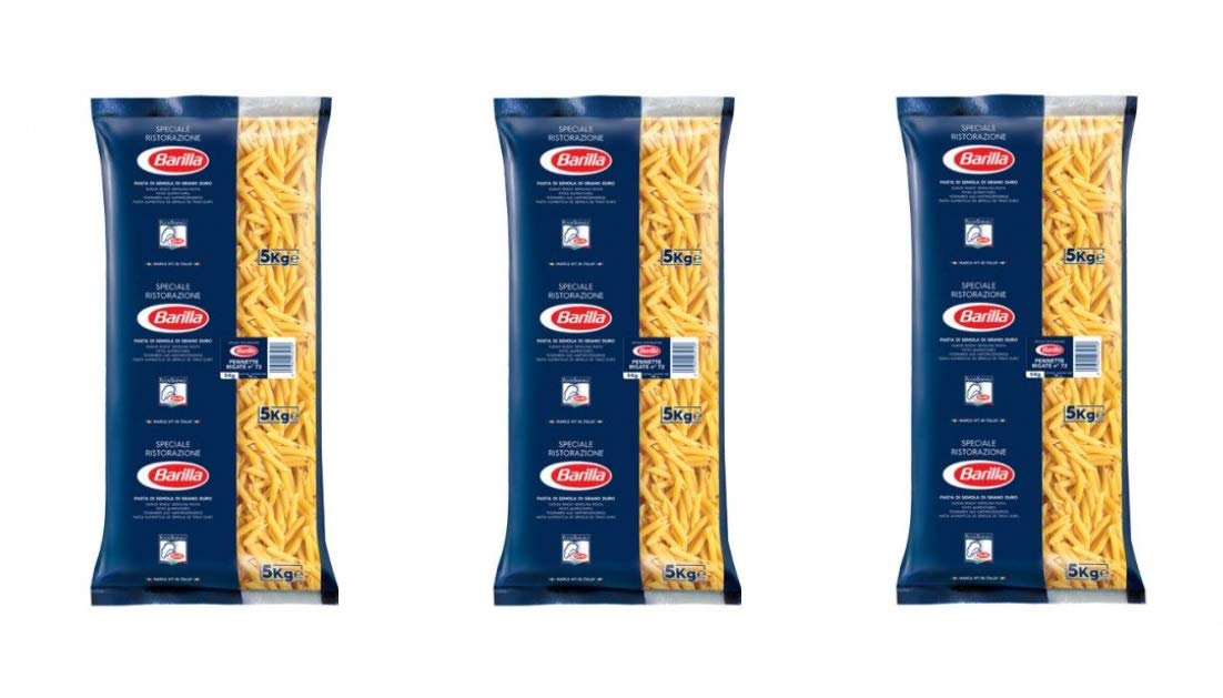 Barilla Penne Rigate 3x5Kg (Caja 3 Paquetes)