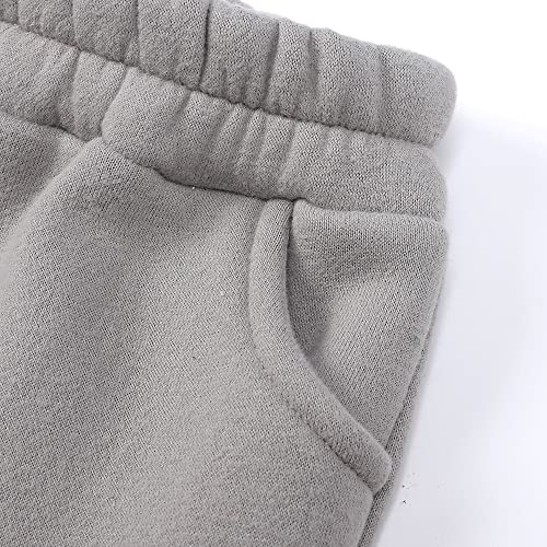 Image of MYGBCPJS Youth 2PCS Jogger Outfits Set Fleece Hooded + Sweatpants Boys Girls Athletic Sweatsuits Pullover Clothes