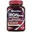 Doctor\'s Recipes Iron Supplement 65 mg with Vitamin C - Maximized Absorption & Stomach Friendly Iron Pills for Red Blood Cells Formation, Heart, Brain & Immunity Health - Vegan Non-GMO 60 Iron Tablets