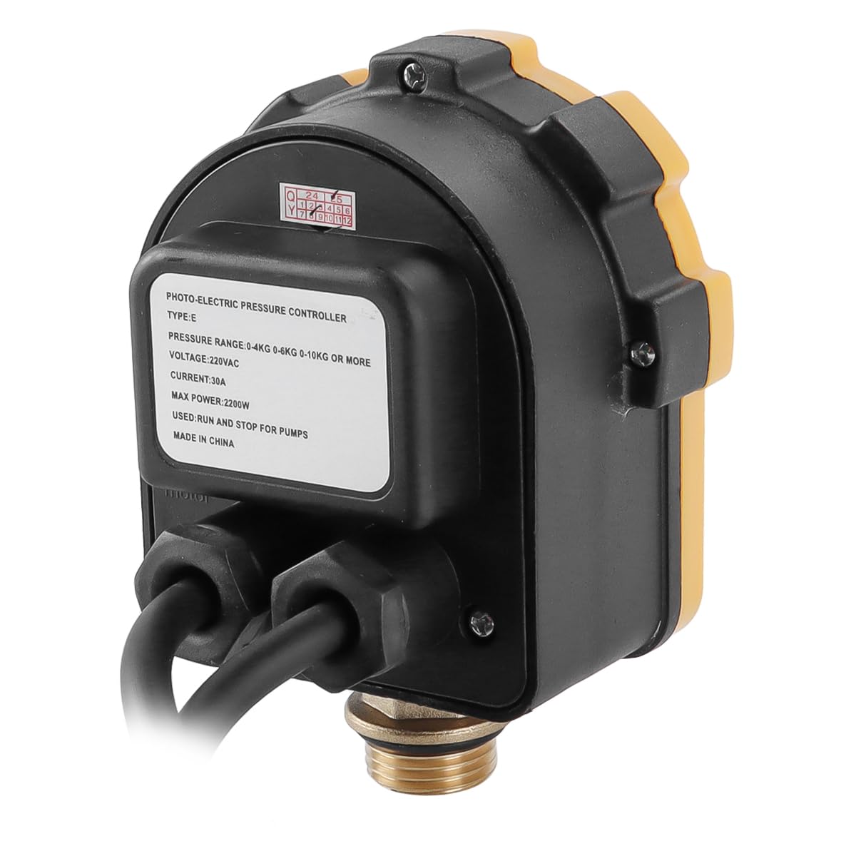 Ausi Regulador de presión de 220 V, 0-10 bar, regulador electrónico para bomba de agua de pozo profundo (enchufe UE)