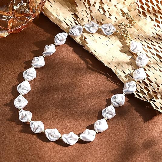 Collier de perles de style baroque : le coffret deux pièces idéal à offrir - 4