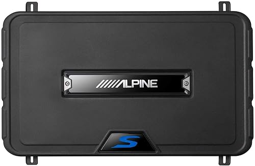 Alpine SS-SB12 Caja de subwoofer precargada superficial de la serie S de 12 pulgadas