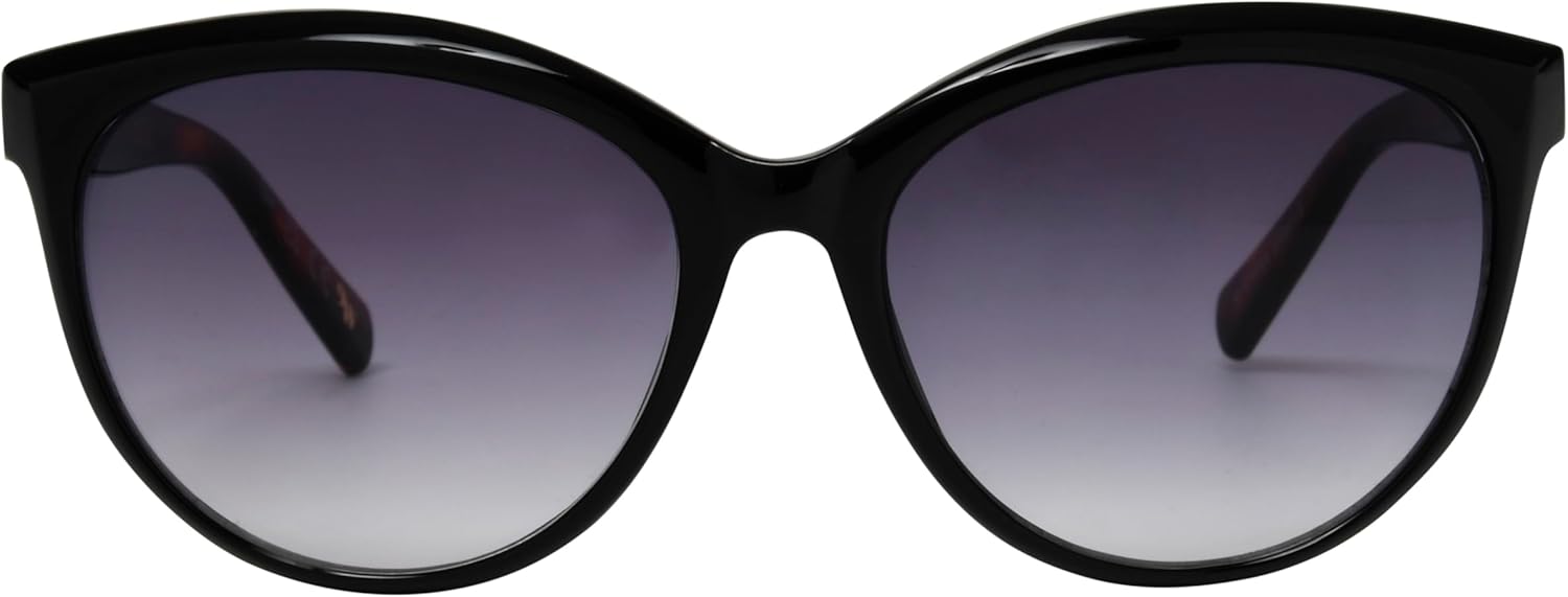 Nine West Women's Rayna Sunglasses CATEYE, Black, 55mm - Image 2