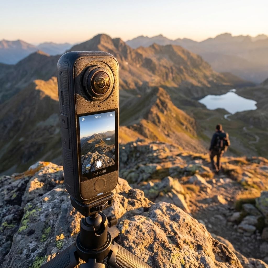 Insta360 X4 Air 360 Action Camera Standard Bundle | Lightweight Dual Lens Waterproof 8K | Stabilization System for Travel Cycling Snorkeling Vlogging Outdoor Sports + 50-in-1 Accessory Kit + More