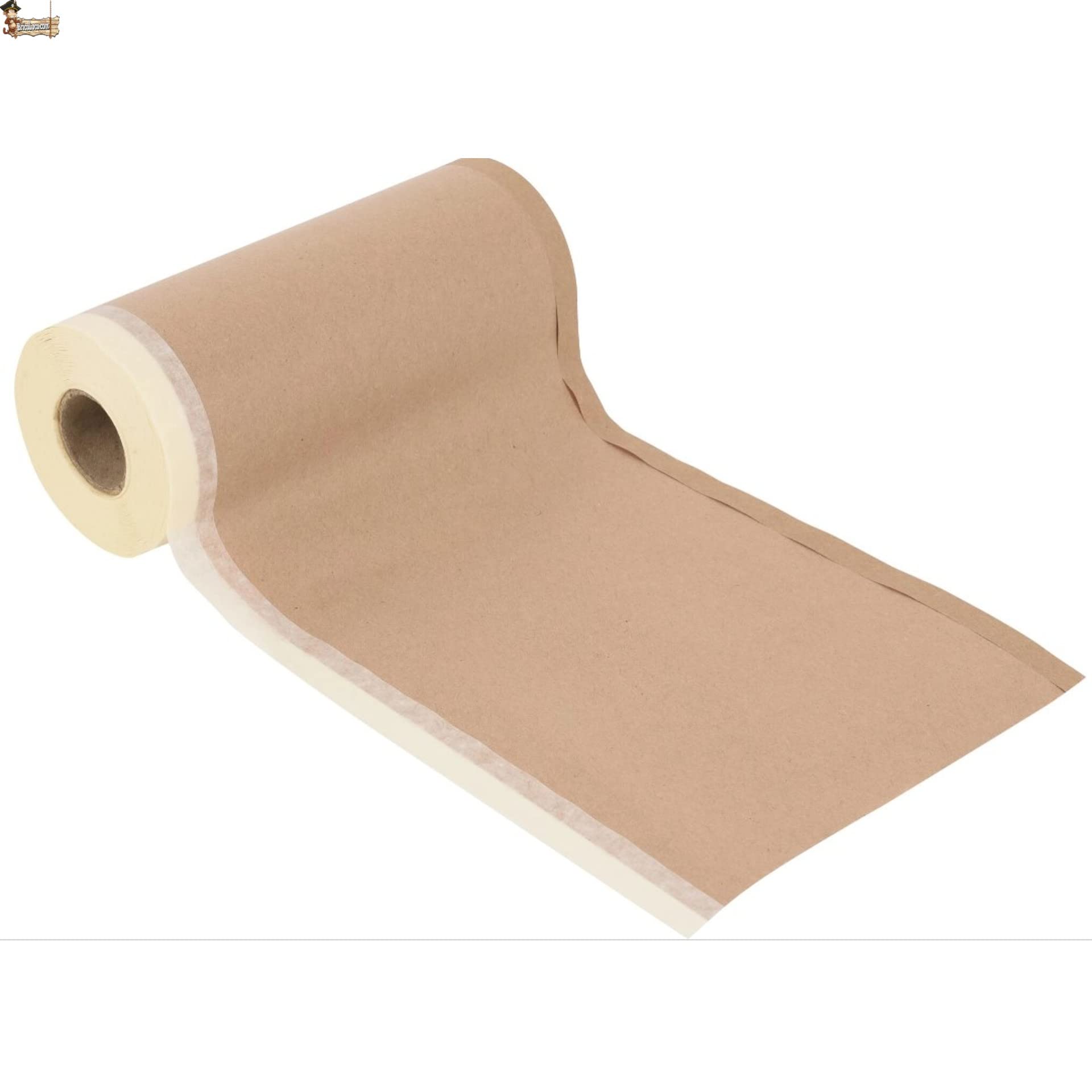 BricoLoco.com Cinta carrocero adhesiva pintura con papel kraft marrón ¡¡ 240 METROS!! (12x20 mts) Ancho 30 cms. Cinta pintor protector para pintar y enmascarar fácilmente (12 uds. 30 cms. x 20 mts.)