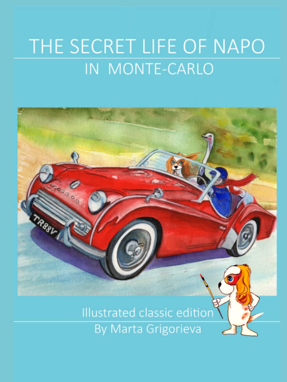 Livre d'art The Secret Life of Napo in Monte-Carlo et ses illustrations