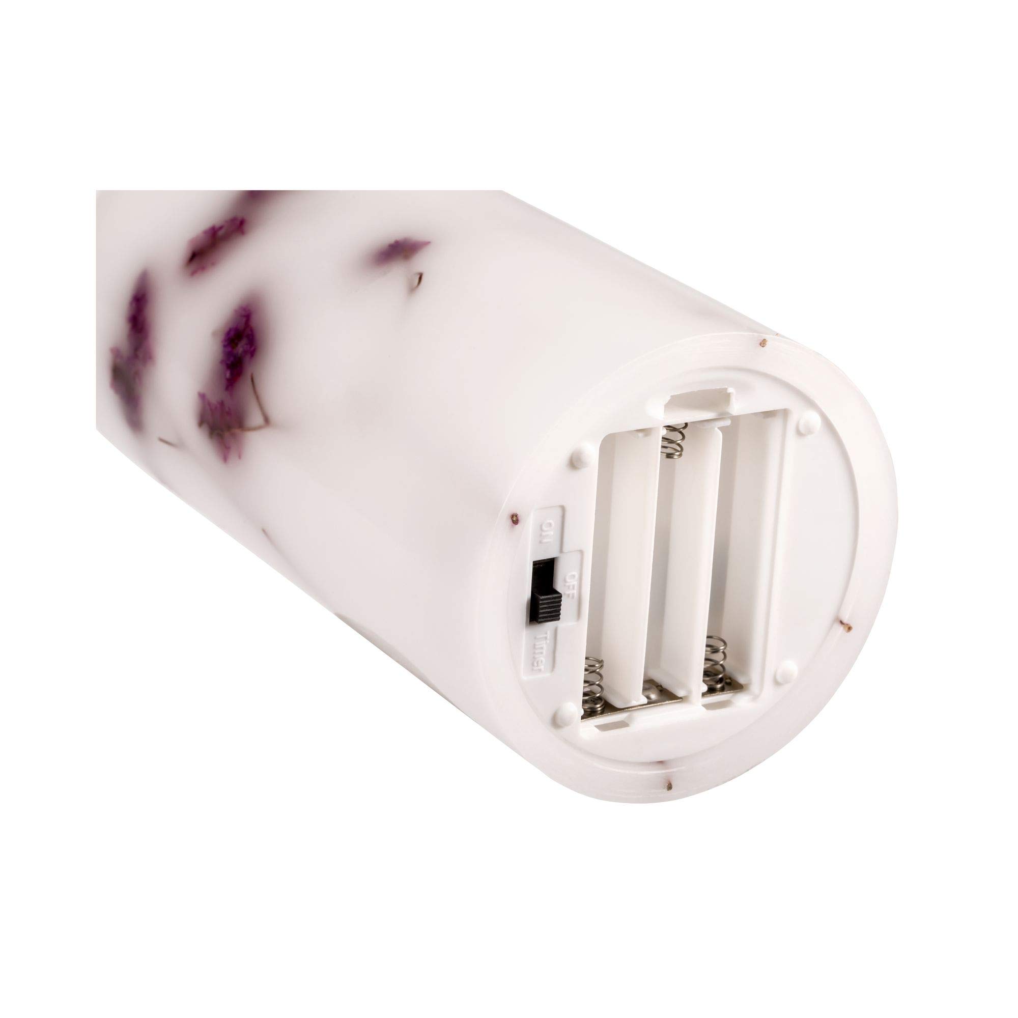 Pauleen 48129 Shiny Bloom Candle świeca woskowa na baterie z funkcją programatora czasowego na 6 godz., timer, świeca LED, zestaw 2 szt.