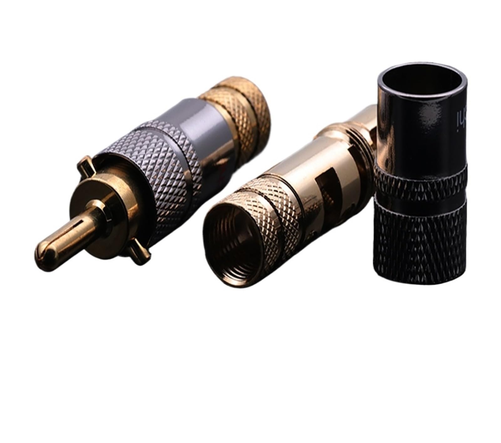10 conectores banana macho de cobre chapado en oro de 24 quilates, adaptador for altavoz, amplificador, terminal for cable de altavoz.