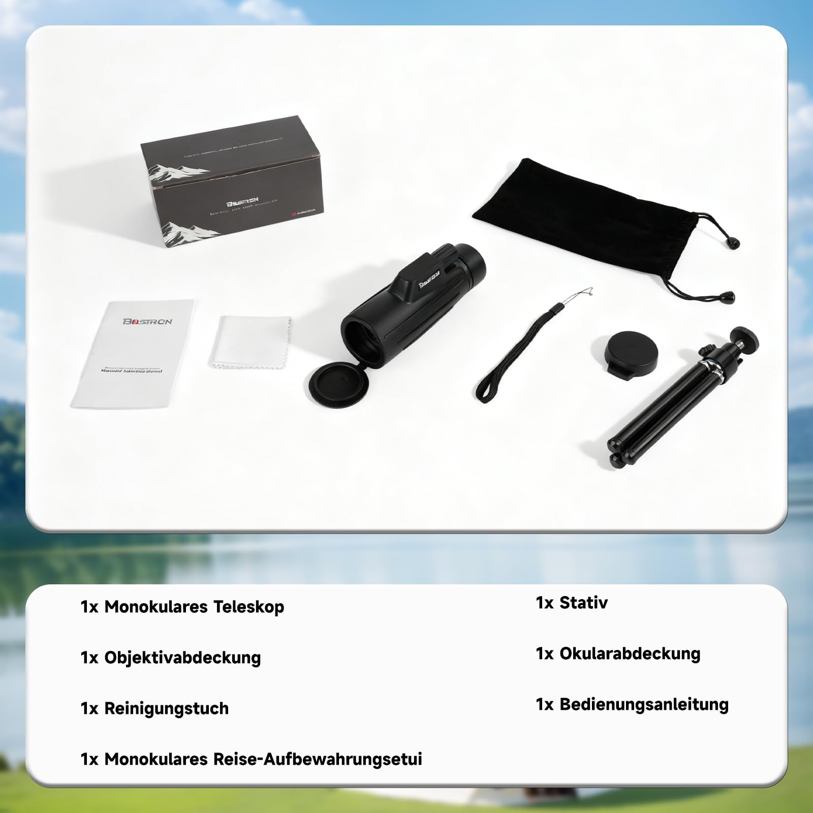 OY7 1042 Monokular 10x42 dla Dorosłych Wysoka Rozdzielczość Kompaktowa Lornetka 42mm Obiektyw Twist-up Okulary do Obserwacji Ptaków Polowań Wędrówek Koncertów
