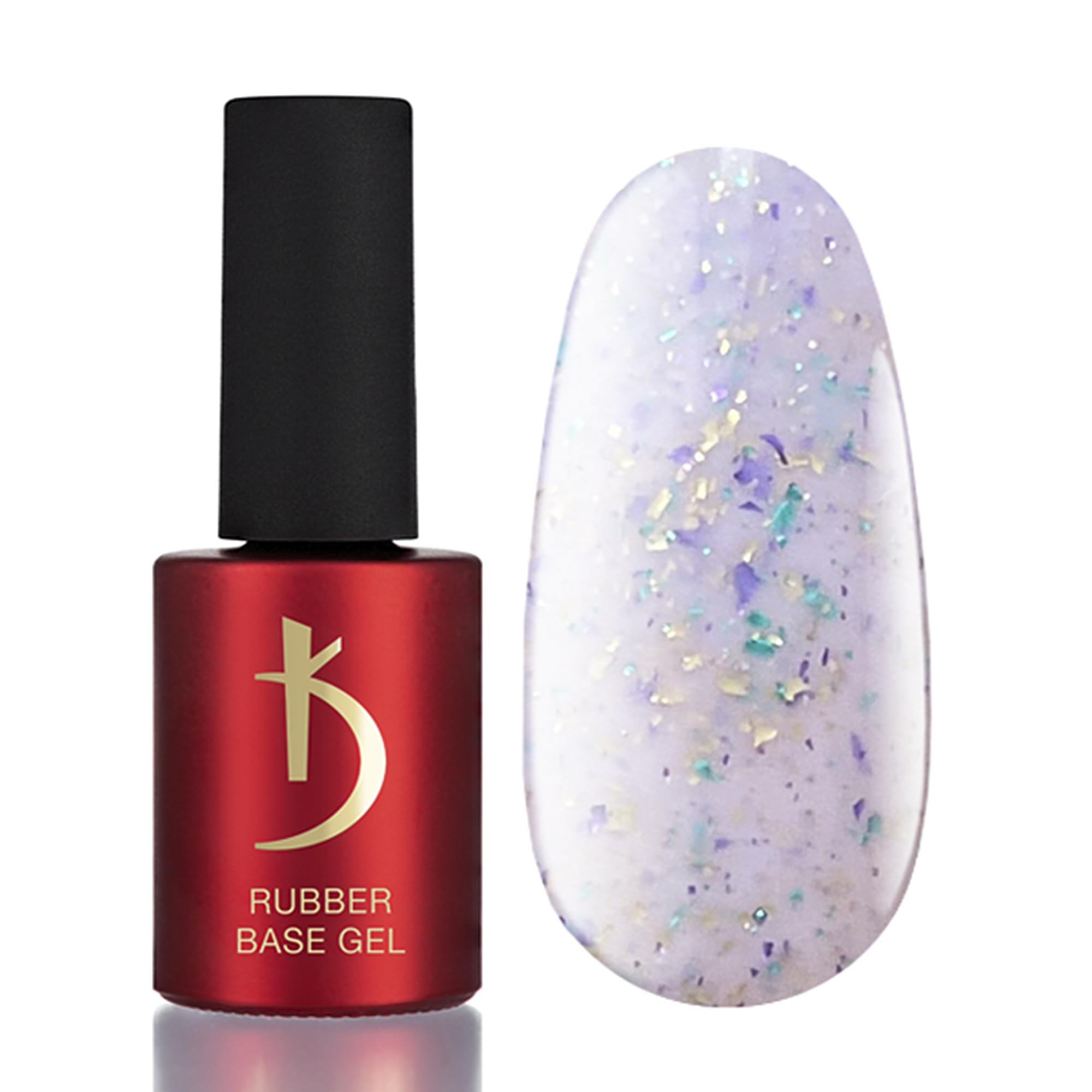 Kodi Professional - Esmalte Semipermanente - Púrpura Pastel Soufflé - Esmaltes Semipermanentes para Uñas -7ml- Rubber Base Gel Purple - Base Coat - UV LED