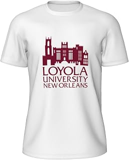 Loyola University New Orleans Logo Men's Crew Neck T-Shirt, Dry Moisture Wicking, Breathable Mesh Short Sleeve