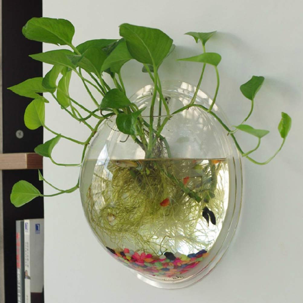 VILLCASE Réservoirs D'aquarium Décor De Réservoir Pots De Jardinière D'aquarium Kit De Fabrication De Bracelets Mur Fish Tank Aquarium Mural à Bulles Boîte à Pots De Fleurs Hydroponique