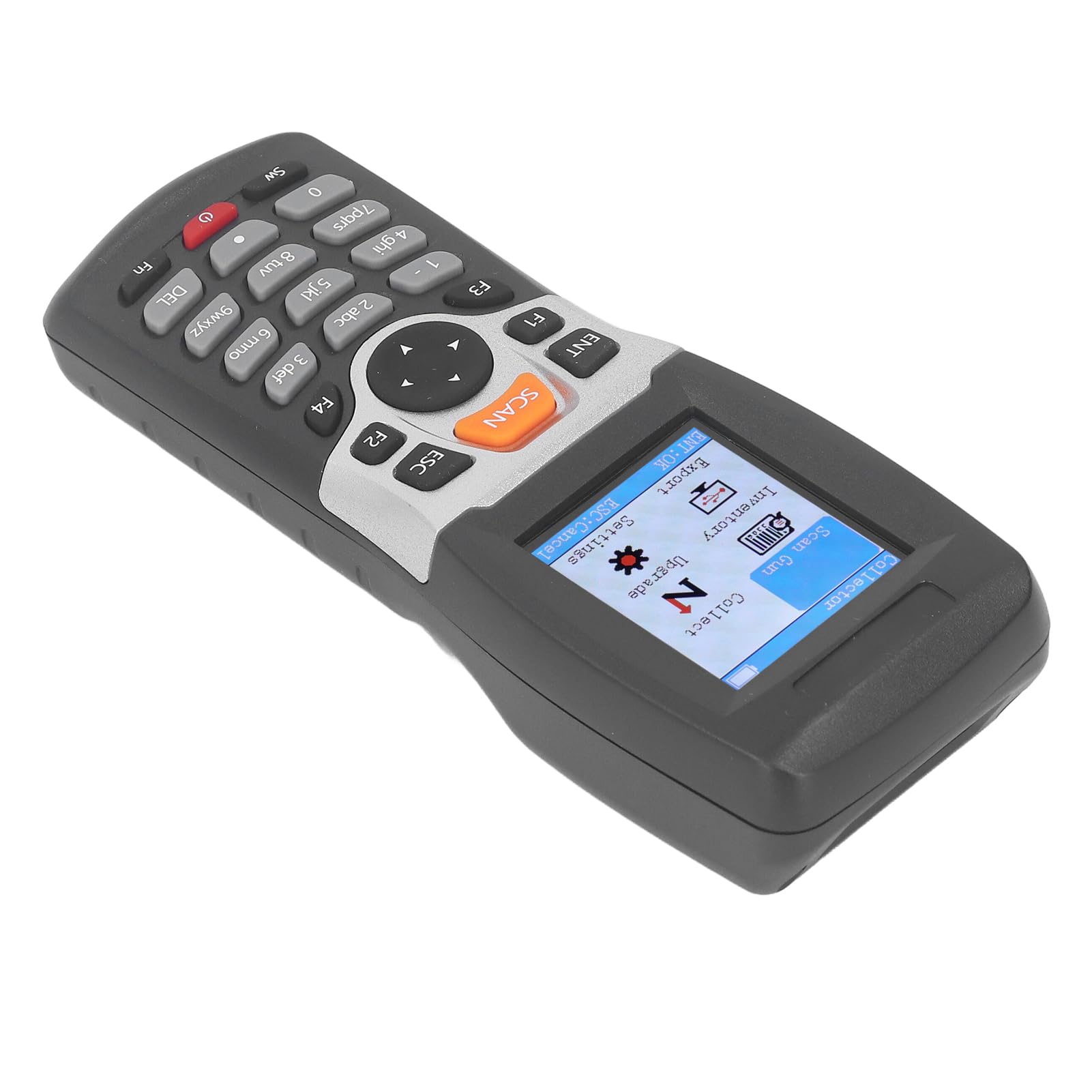 Lector de Códigos de Barras Inalámbrico, Escaneo Automático Rápido y Portátil con Pantalla TFT 2,2 Pulgadas para Inventario de Supermercados, Mayoristas y Tiendas Minoristas