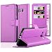 Produktbild Cadorabo Hülle für Samsung Galaxy J5 2016 in Mangan VIOLETT - Handyhülle mit Magnetverschluss, Standfunktion und Kartenfach - Case Cover Schutzhülle Etui Tasche Book Klapp Style