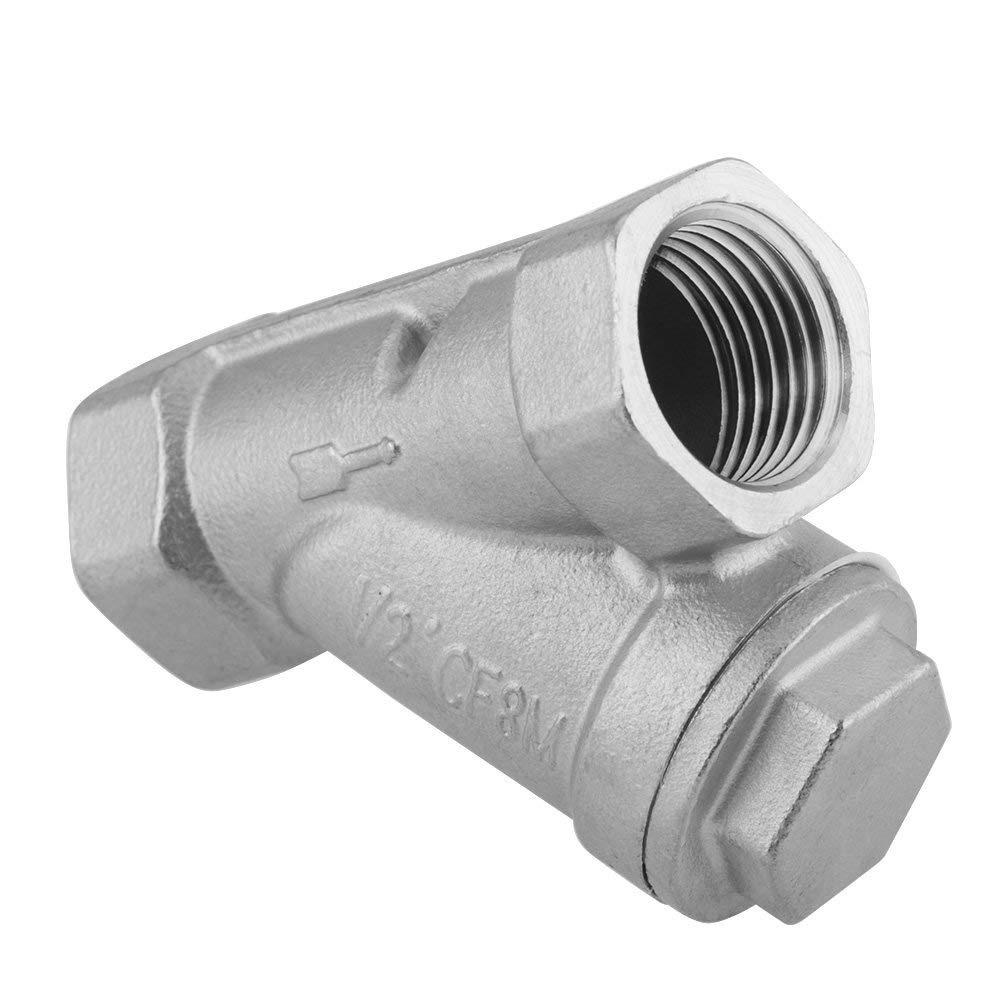 Filtro De Agua Y Gas Acero Inoxidable 1/2 Pulgada Rosca PT DN15
