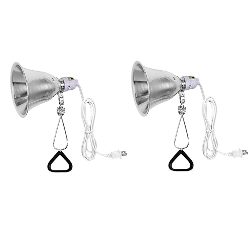 Simple Deluxe Lámpara de abrazadera con reflector de aluminio de 5.5 pulgadas de hasta 60 W, enchufe E26 (sin bombilla incluida) cable 182 SPT-2 de