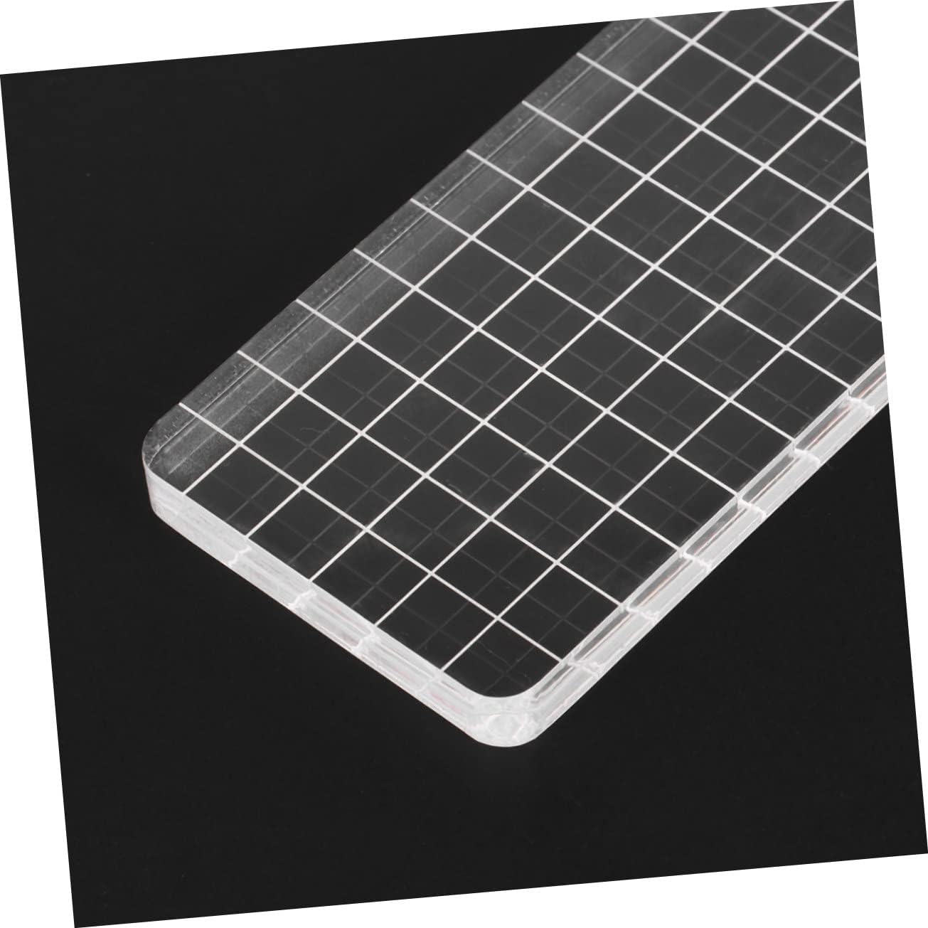 Scrapbooking Must-Have Acrylic Stamping Blocks Lines for Letter Stamps DIY Projects and Journaling Supplies Acrylic Handle Block Handle