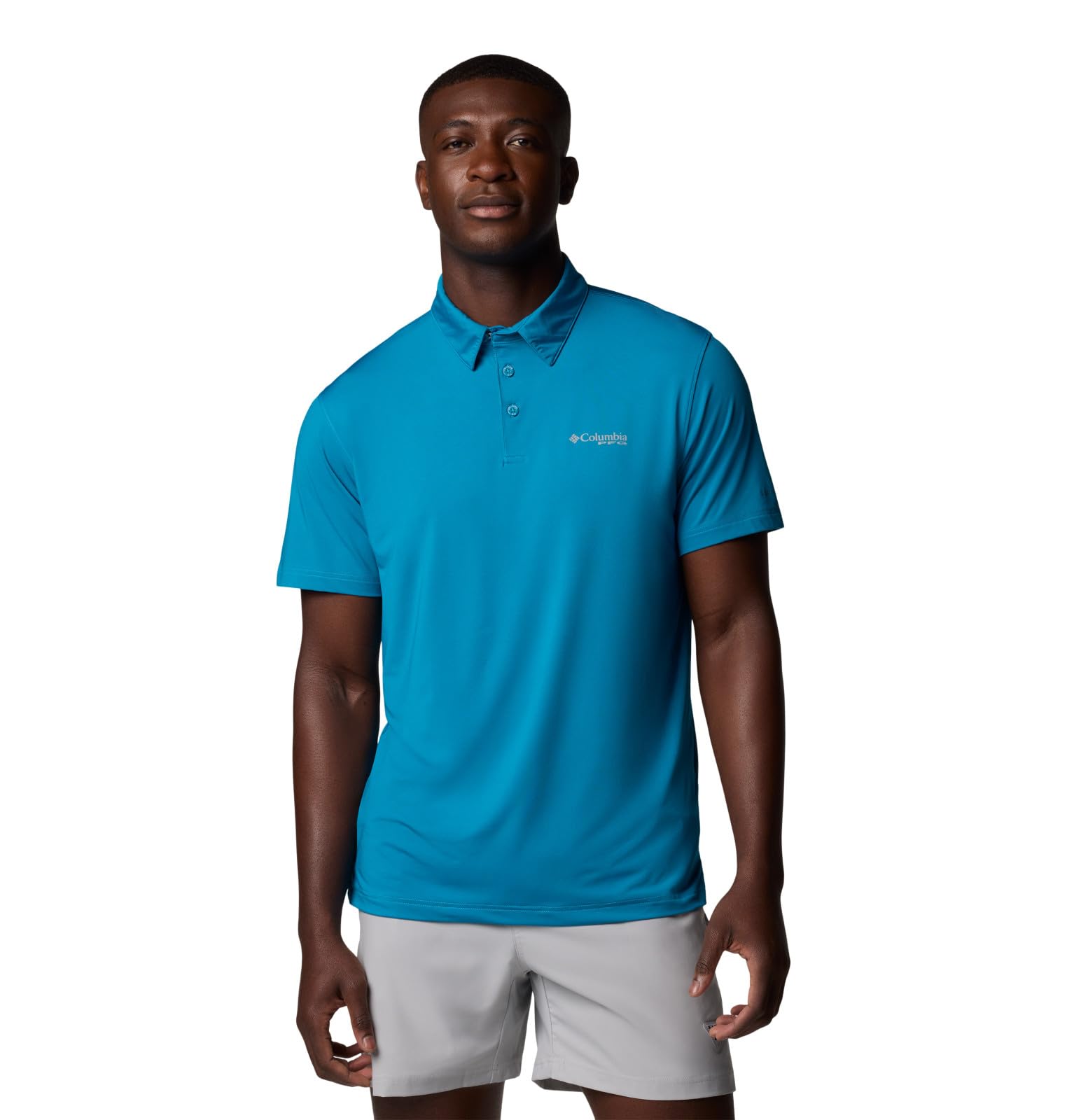 Columbia Slack Tide II Men's Polo Shirt, Blue Echo, Medium