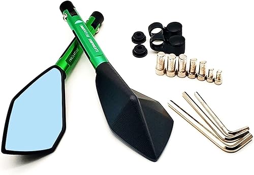 Miniatura 2 de Espejos retrovisores laterales de motocicleta para Kawasaki Ninja ER6N W800 Z750 ZX6 ZX9R ZXR400 ZZR600 VERSYS 1000