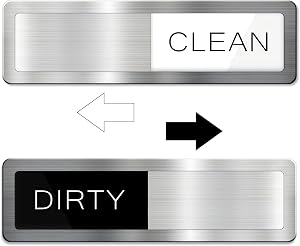 Dishwasher Magnet Clean Dirty, Clean Dirty Dishwasher Magnet, Dirty Clean Dishwasher Magnet, Clear and Easy to Read Font, Used for Cleaning and Dirt Reminder Signs, Fashionable Kitchen Decoration
